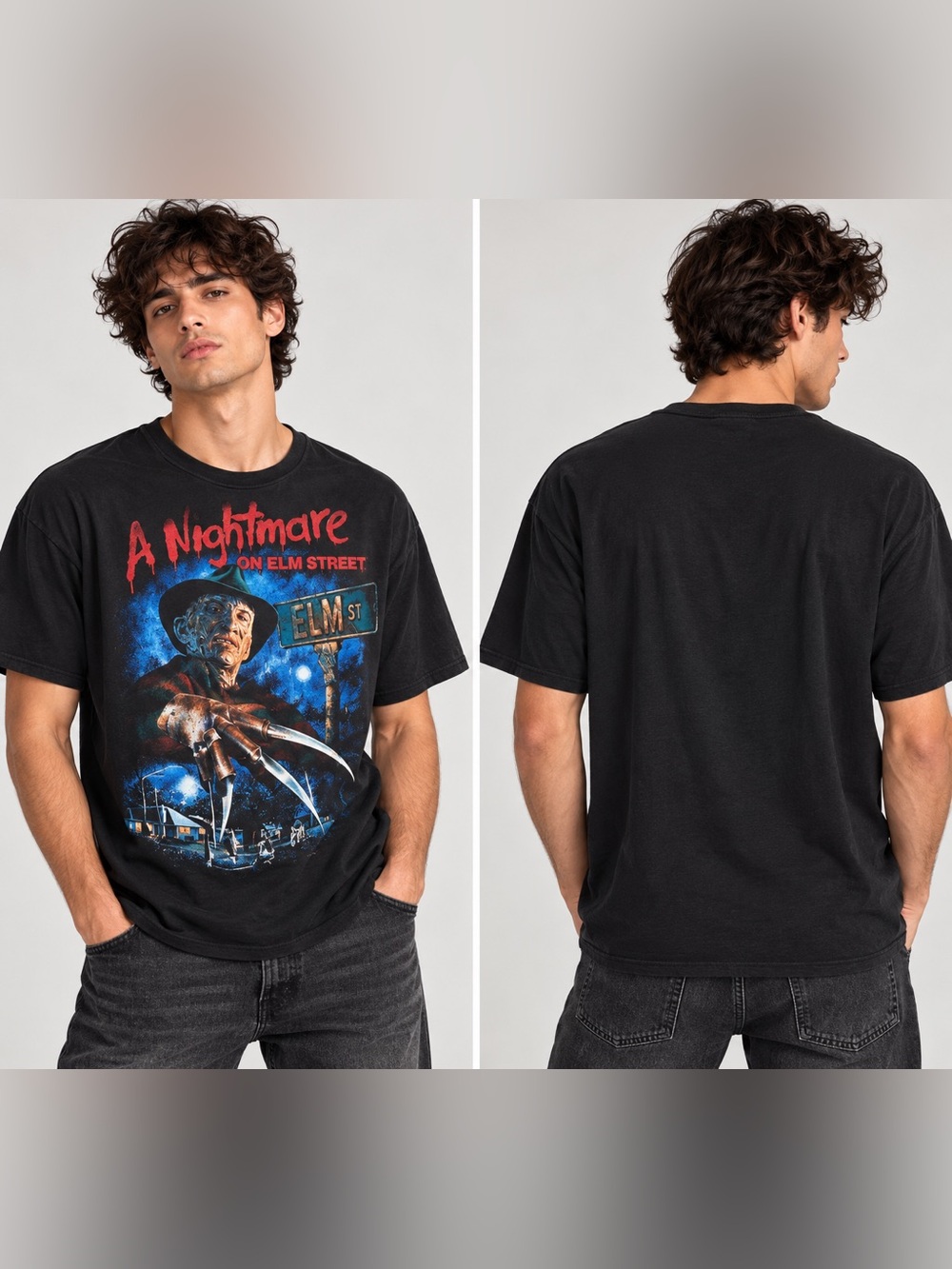 A Nightmare on Elm Street Freddy Krueger Graphic Tee L NWT